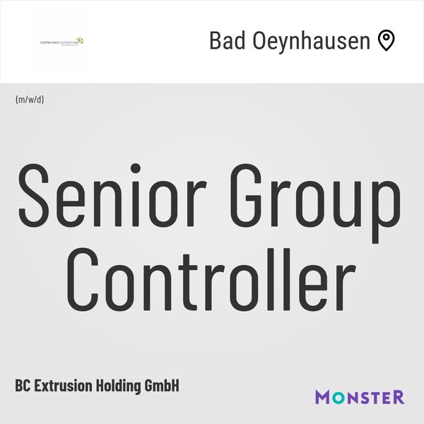 Senior Group Controller